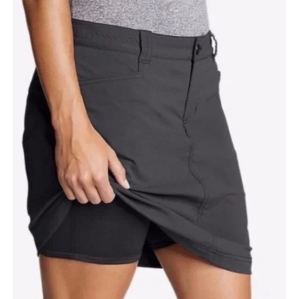 Eddie Bauer Adventurer Hiking Golf Outdoor Travel Adventure Skort in Gray SZ 4
